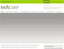 Tablet Screenshot of nmcsap.org